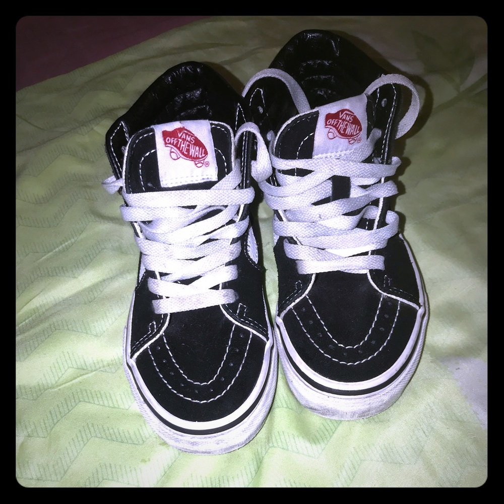Boys Black Van Sk8 -hi